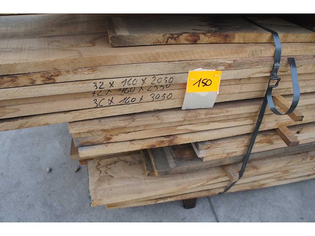 1,26 m³ eiken planken 22mm - afbeelding 2 van  4