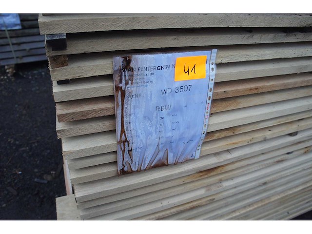 1,26 m³ eiken planken 22mm - afbeelding 2 van  4