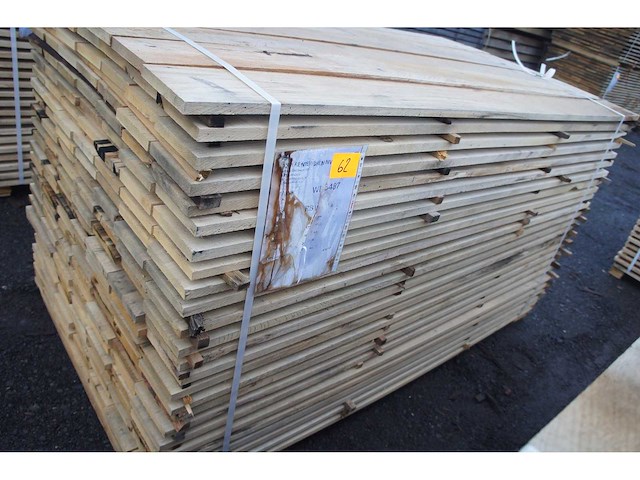 1,26 m³ eiken planken 22mm - afbeelding 1 van  4