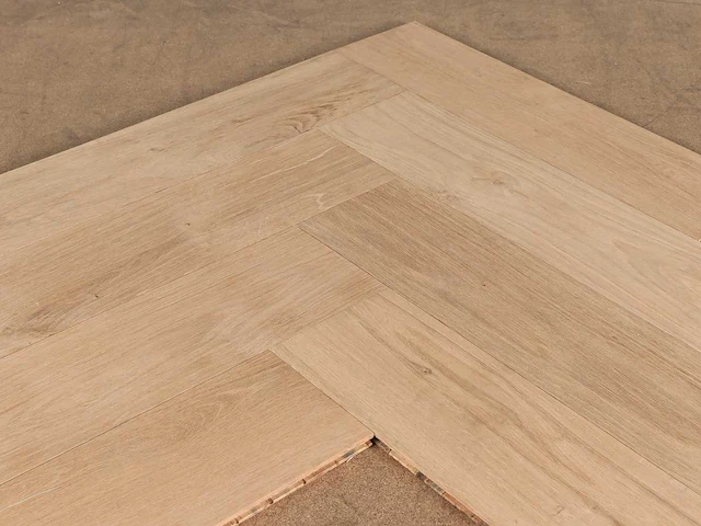129 m2 parket eiken visgraat onbehandeld multiplank - 508 x 127 x 13,8 mm - afbeelding 2 van  4
