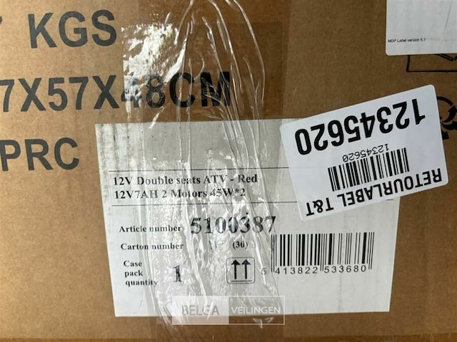 12v double seats atv red - afbeelding 4 van  4