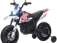 12v elektrische motorfiets voor kinderen met aandrijfwielen, led-verlichting, muziek - afbeelding 1 van  10