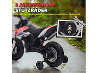 12v elektrische motorfiets voor kinderen met aandrijfwielen, led-verlichting, muziek - afbeelding 6 van  10