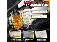 12v elektrische motorfiets voor kinderen met aandrijfwielen, led-verlichting, muziek - afbeelding 8 van  10