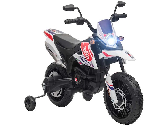 12v elektrische motorfiets voor kinderen met aandrijfwielen, led-verlichting, muziek - afbeelding 10 van  10