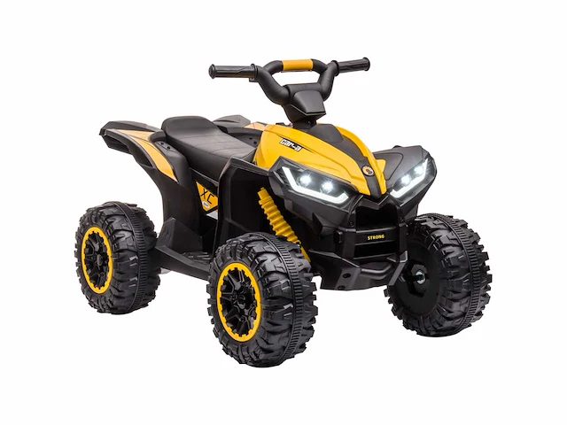 12v elektrische quad voor kinderen, elektrische auto voor kinderen, 2 motoren, 2 versnellingen van 3-6 km/u, led-koplampen - afbeelding 2 van  5