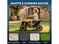 12v elektrische quad voor kinderen, elektrische auto voor kinderen, 2 motoren, 2 versnellingen van 3-6 km/u, led-koplampen - afbeelding 5 van  5