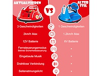 12v kinderbotsauto met 360° rotatie, muziek, verlichting en afstandsbediening - afbeelding 8 van  10