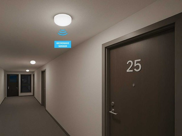 12w 4000k opbouw led panelen met sensor(6x) - afbeelding 2 van  7