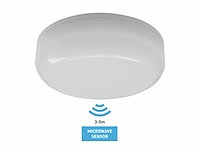 12w 4000k opbouw led panelen waterdicht brandwerend met sensor(10x) - afbeelding 4 van  7