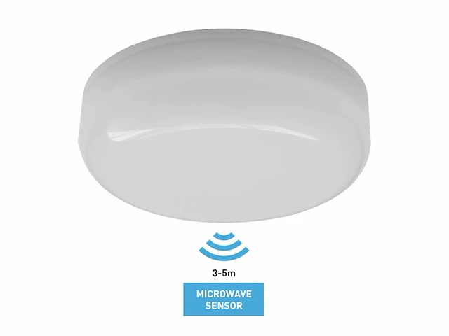 12w 4000k opbouw led panelen waterdicht brandwerend met sensor(6x) - afbeelding 1 van  7