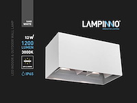 12w led wandlamp 4 licht verstelbaar waterdicht (12x) - afbeelding 10 van  10