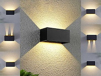 12w led wandlamp 4 licht verstelbaar waterdicht(4x) - afbeelding 1 van  7