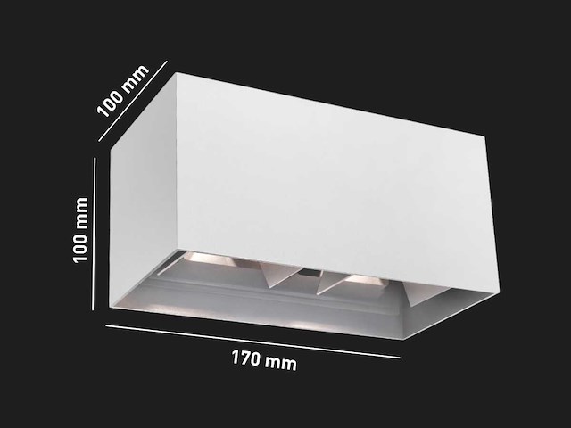 12w led wandlamp 4 licht verstelbaar waterdicht(8x) - afbeelding 8 van  9