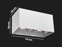 12w led wandlamp 4 licht verstelbaar waterdicht(8x) - afbeelding 8 van  9