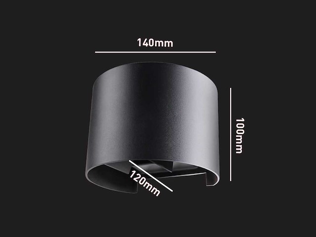 12w led wandlamp duo licht verstelbaar waterdicht (20x) - afbeelding 7 van  7