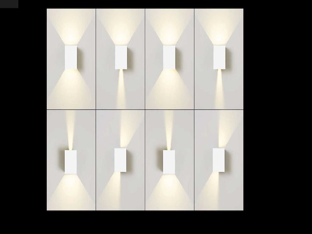 12w led wandlamp duo licht verstelbaar waterdicht (8x) - afbeelding 4 van  6