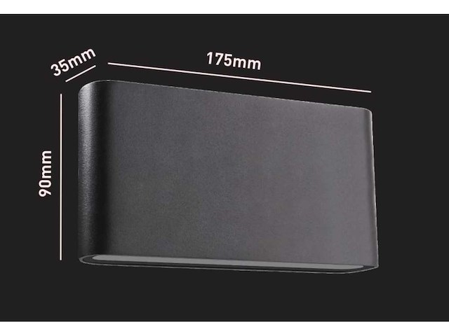12w led wandlamp duo licht waterdicht 17.5cm(12x) - afbeelding 2 van  9