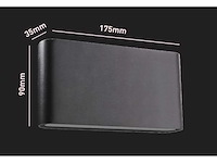 12w led wandlamp duo licht waterdicht 17.5cm(4x) - afbeelding 11 van  11
