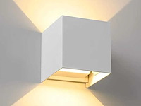 12w led wandlamp kubus duo licht verstelbaar waterdicht (8x) - afbeelding 9 van  9