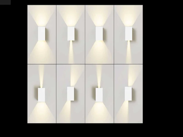 12w led wit wandlamp duo licht verstelbaar waterdicht(16x) - afbeelding 4 van  8