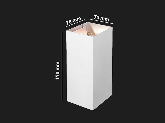 12w led wit wandlamp duo licht verstelbaar waterdicht(8x) - afbeelding 3 van  4