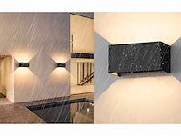 12w led zwart wandlamp 4 licht verstelbaar waterdicht(4x) - afbeelding 3 van  7