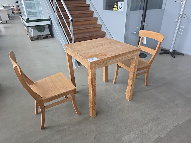 (12x) (12x) professionele houten (teak) tafel- en... - afbeelding 1 van  4
