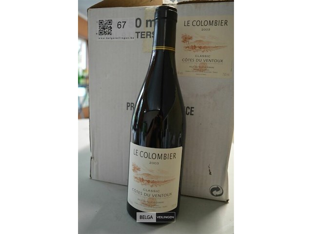 12x 750ml le colobier classic cotes du ventoux - afbeelding 1 van  2