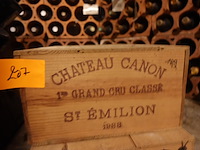 12x 75cl chateau canon 1e cru grand classe 1988 - afbeelding 1 van  1