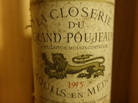 12x 75cl chateau la closerie du grand poujeux moulis 1975 - afbeelding 2 van  4