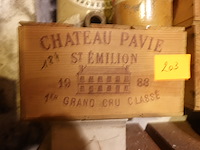 12x 75cl chateau pavie 1e cru grand classe 1988 - afbeelding 1 van  1