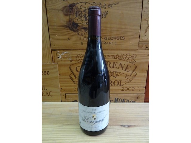 12x 75cl les normandières bourgueil 2008 - afbeelding 1 van  3