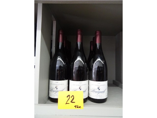 12x 75cl les normandières bourgueil 2008 - afbeelding 3 van  3