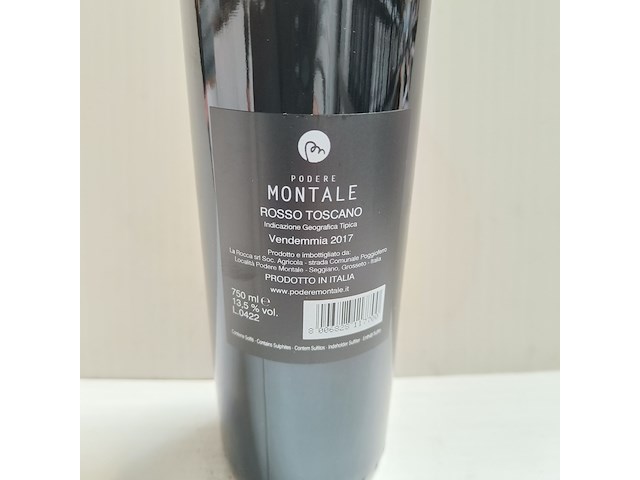 12x 75cl podere montale peposo rosso toscano - afbeelding 2 van  3