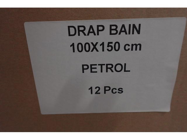 12x badhanddoek petrol - afbeelding 5 van  6