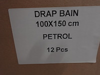 12x badhanddoek petrol - afbeelding 5 van  6