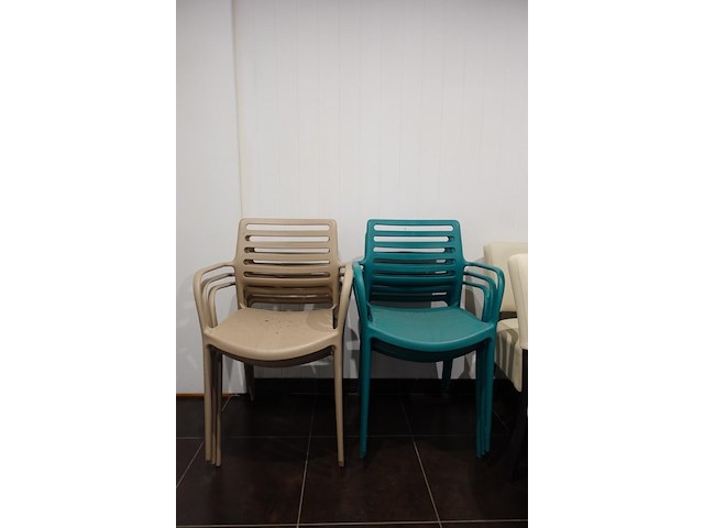 12x div kunststof stoel - afbeelding 2 van  4