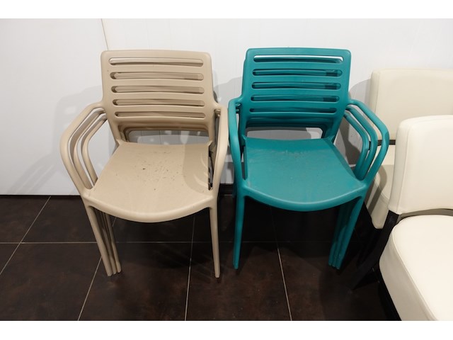 12x div kunststof stoel - afbeelding 3 van  4