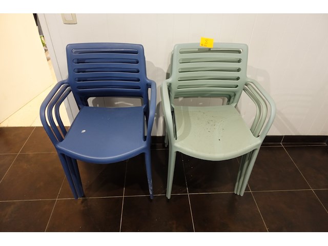 12x div kunststof stoel - afbeelding 4 van  4