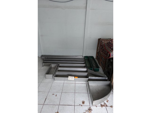 12x diverse inox bloembakken - afbeelding 2 van  2