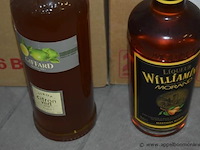 12x fles, giffard sirop citron vert en morand liqueur williamine - afbeelding 2 van  2
