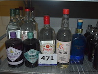 12x fles gin en rum, o.a. hendrick's, pampero, k, bluecoat, 70cl - afbeelding 1 van  4
