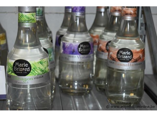 12x fles likeur, marie brizard, diverse smaken - afbeelding 2 van  3