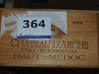 12x fles rode wijn, chateau d'arche, cru bourgeois haut-médoc, 75cl - afbeelding 1 van  1