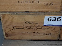 12x fles rode wijn, château grands sillons gabachot, pomerol, 1993 - afbeelding 1 van  1