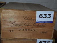 12x fles rode wijn, château grands sillons gabachot, pomerol, 1994, 75cl - afbeelding 1 van  1