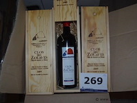 12x fles rode wijn, clos des zouaves, côtes de sambre et meuse, 2009, 75cl - afbeelding 1 van  3
