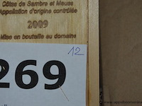 12x fles rode wijn, clos des zouaves, côtes de sambre et meuse, 2009, 75cl - afbeelding 3 van  3