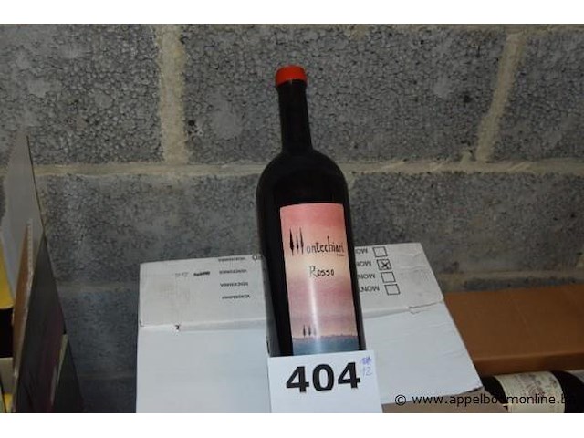 12x fles rode wijn, fattoria di montechiari, toscana igt rosso, 2012 - afbeelding 1 van  3
